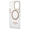 Guess GUHMP13XHTRMD iPhone 13 Pro Max 6,7 złoty/gold hard case Metal Outline Magsafe